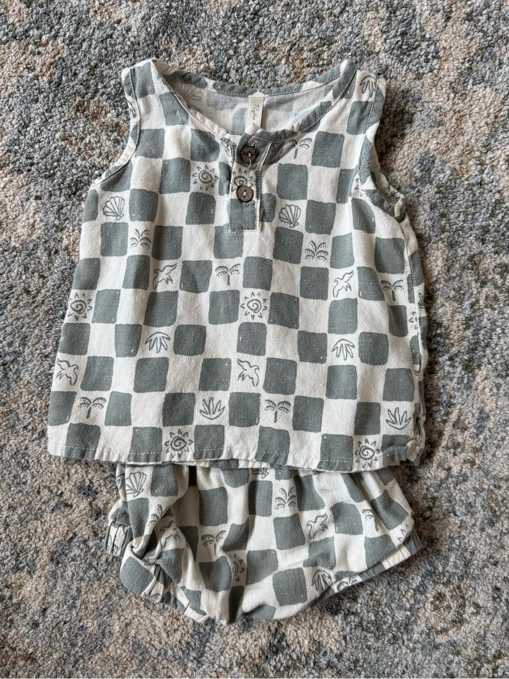 Rylee & Cru Palms Tank Set 6-12m